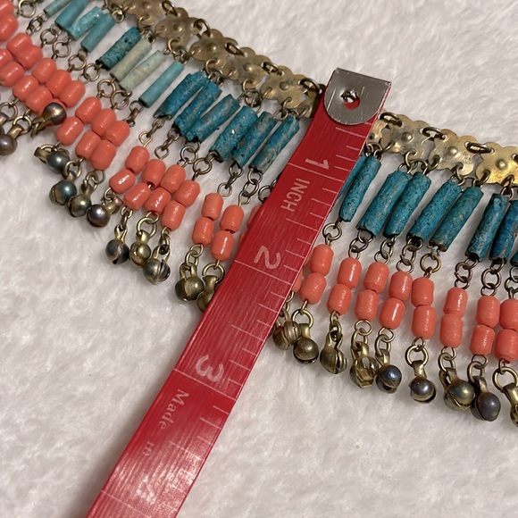 Vintage Egyptian Revival Bib Necklace - Picture 8 of 8